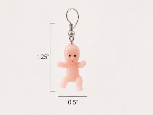 Baby Earrings with Sterling Silver Hooks