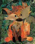 Fox Collage Laminate Sticker