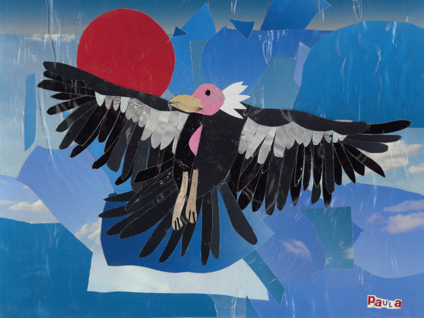 California Condor Collage Laminated Sticker